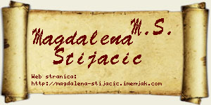 Magdalena Stijačić vizit kartica